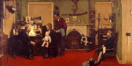 médico e família, de Norman Rockwell